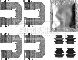 Borg & Beck BBK1488 - Комплектующие для колодок дискового тормоза autodif.ru