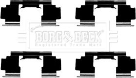 Borg & Beck BBK1436 - Комплектующие для колодок дискового тормоза autodif.ru