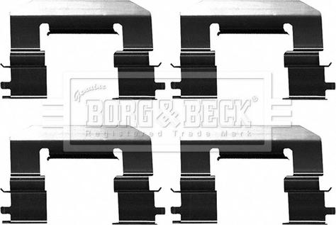 Borg & Beck BBK1625 - Комплектующие для колодок дискового тормоза autodif.ru