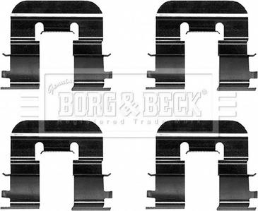 Borg & Beck BBK1626 - Комплектующие для колодок дискового тормоза autodif.ru