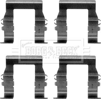 Borg & Beck BBK1095 - Комплектующие для колодок дискового тормоза autodif.ru