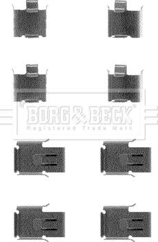Borg & Beck BBK1097 - Комплектующие для колодок дискового тормоза autodif.ru