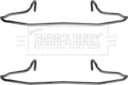 Borg & Beck BBK1040 - Комплектующие для колодок дискового тормоза autodif.ru
