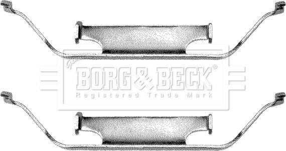 Borg & Beck BBK1013 - Комплектующие для колодок дискового тормоза autodif.ru