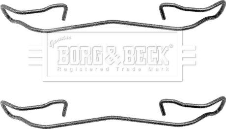 Borg & Beck BBK1039 - Комплектующие для колодок дискового тормоза autodif.ru