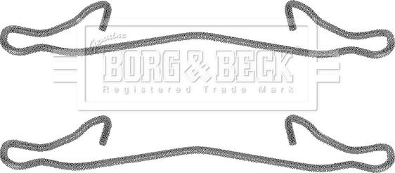 Borg & Beck BBK1036 - Комплектующие для колодок дискового тормоза autodif.ru