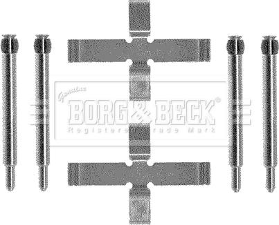 Borg & Beck BBK1193 - Комплектующие для колодок дискового тормоза autodif.ru