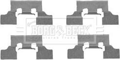 Borg & Beck BBK1325 - Комплектующие для колодок дискового тормоза autodif.ru