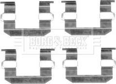 Borg & Beck BBK1321 - Комплектующие для колодок дискового тормоза autodif.ru