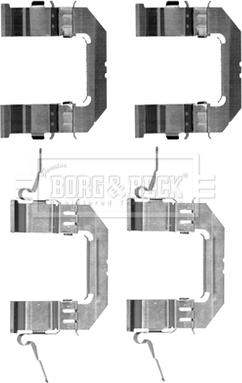Borg & Beck BBK1244 - Комплектующие для колодок дискового тормоза autodif.ru