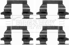 Borg & Beck BBK1242 - Комплектующие для колодок дискового тормоза autodif.ru
