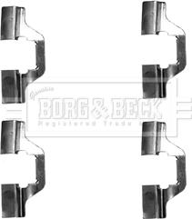 Borg & Beck BBK1255 - Комплектующие для колодок дискового тормоза autodif.ru