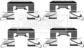 Borg & Beck BBK1212 - Комплектующие для колодок дискового тормоза autodif.ru