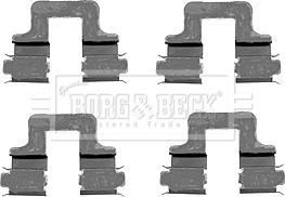 Borg & Beck BBK1230 - Комплектующие для колодок дискового тормоза autodif.ru