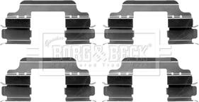 Borg & Beck BBK1237 - Комплектующие для колодок дискового тормоза autodif.ru