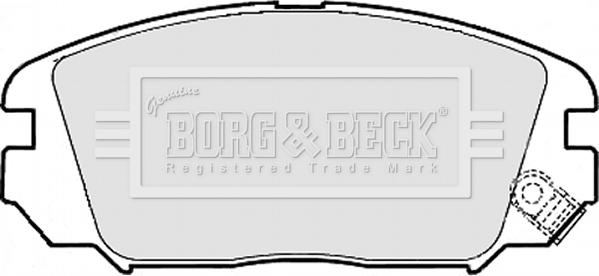 Borg & Beck BBP1956 - Тормозные колодки, дисковые, комплект autodif.ru
