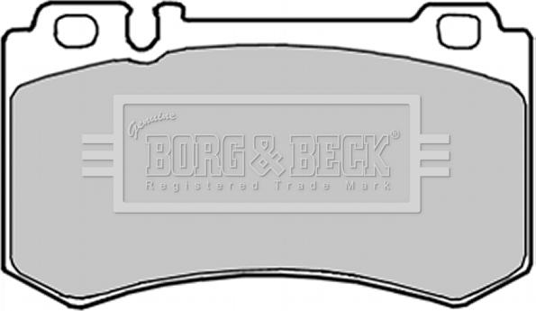 Borg & Beck BBP1916 - Тормозные колодки, дисковые, комплект autodif.ru