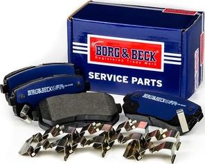 Borg & Beck BBP1924 - Тормозные колодки, дисковые, комплект autodif.ru