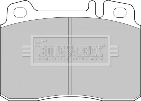 Borg & Beck BBP1492 - Тормозные колодки, дисковые, комплект autodif.ru