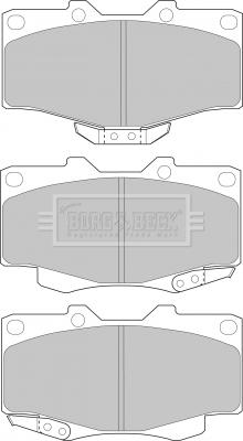 Borg & Beck BBP1469 - Тормозные колодки, дисковые, комплект autodif.ru