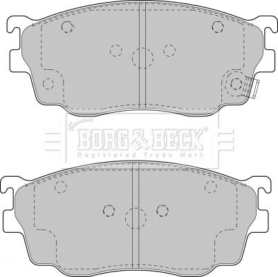 Borg & Beck BBP1404 - Тормозные колодки, дисковые, комплект autodif.ru