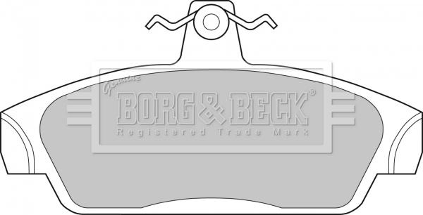 Borg & Beck BBP1411 - Тормозные колодки, дисковые, комплект autodif.ru