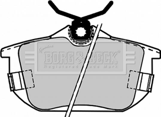Borg & Beck BBP1488 - Тормозные колодки, дисковые, комплект autodif.ru