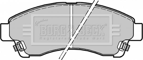 Borg & Beck BBP1435 - Тормозные колодки, дисковые, комплект autodif.ru