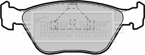 Borg & Beck BBP1475 - Тормозные колодки, дисковые, комплект autodif.ru