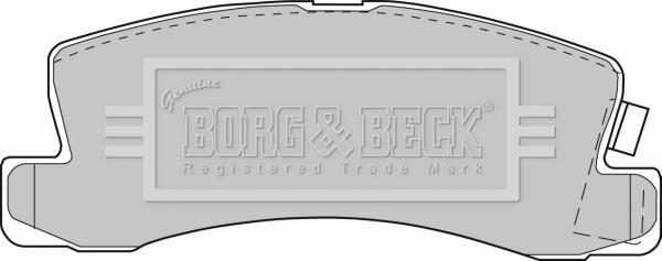Borg & Beck BBP1477 - Тормозные колодки, дисковые, комплект autodif.ru