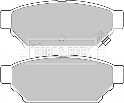 Borg & Beck BBP1543 - Тормозные колодки, дисковые, комплект autodif.ru