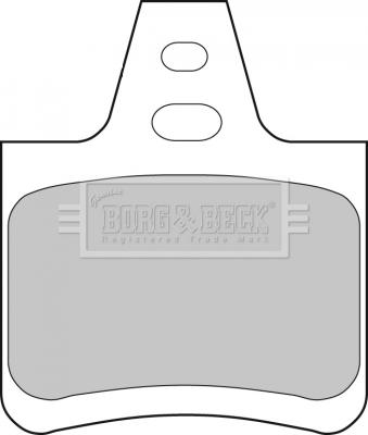 Borg & Beck BBP1550 - Тормозные колодки, дисковые, комплект autodif.ru