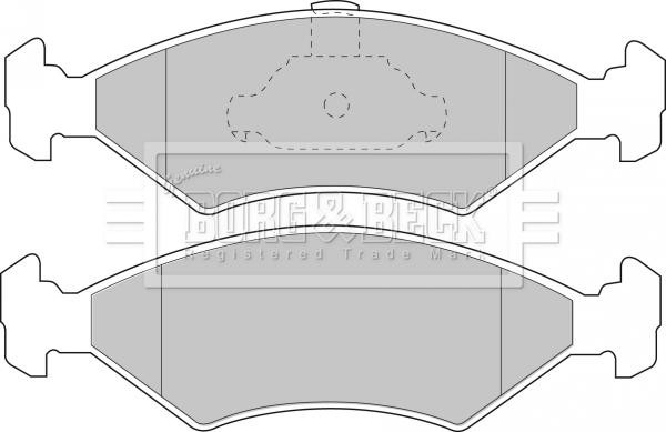 Borg & Beck BBP1509 - Тормозные колодки, дисковые, комплект autodif.ru