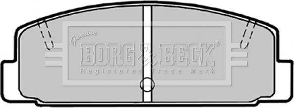 Borg & Beck BBP1506 - Тормозные колодки, дисковые, комплект autodif.ru