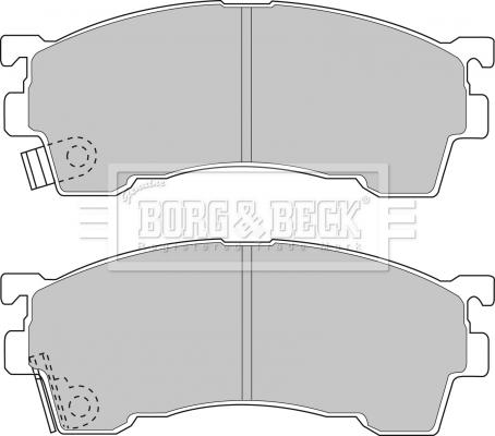 Borg & Beck BBP1516 - Тормозные колодки, дисковые, комплект autodif.ru