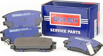 Borg & Beck BBP1582 - Тормозные колодки, дисковые, комплект autodif.ru