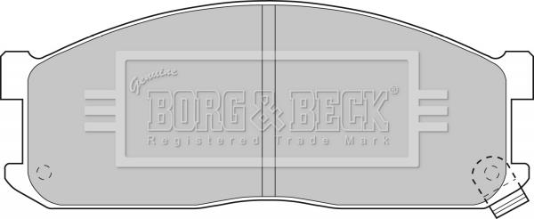 Borg & Beck BBP1536 - Тормозные колодки, дисковые, комплект autodif.ru