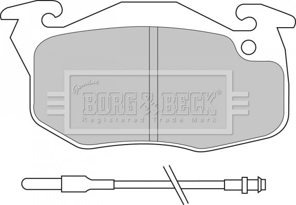 Borg & Beck BBP1532 - Тормозные колодки, дисковые, комплект autodif.ru