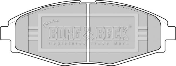 Borg & Beck BBP1649 - Тормозные колодки, дисковые, комплект autodif.ru