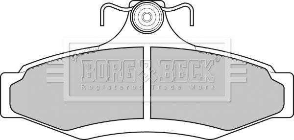 Borg & Beck BBP1651 - Тормозные колодки, дисковые, комплект autodif.ru