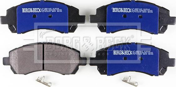 Borg & Beck BBP1609 - Тормозные колодки, дисковые, комплект autodif.ru