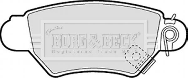 Borg & Beck BBP1688 - Тормозные колодки, дисковые, комплект autodif.ru