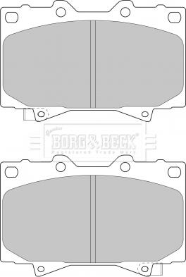 Borg & Beck BBP1682 - Тормозные колодки, дисковые, комплект autodif.ru