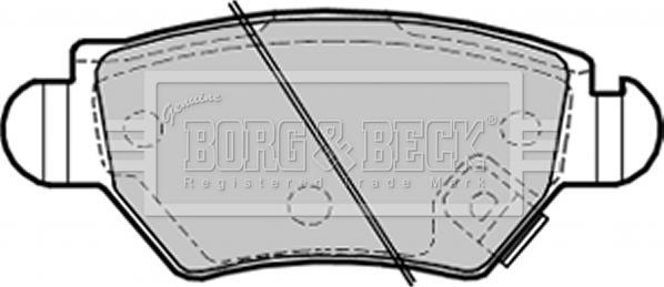 Borg & Beck BBP1687 - Тормозные колодки, дисковые, комплект autodif.ru