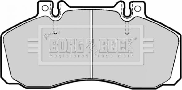 Borg & Beck BBP1636 - Тормозные колодки, дисковые, комплект autodif.ru