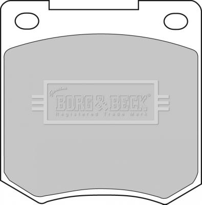 Borg & Beck BBP1054 - Тормозные колодки, дисковые, комплект autodif.ru