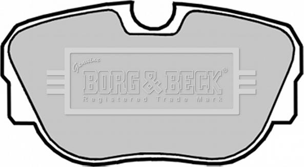 Borg & Beck BBP1050 - Тормозные колодки, дисковые, комплект autodif.ru