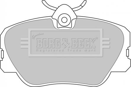 Borg & Beck BBP1068 - Тормозные колодки, дисковые, комплект autodif.ru