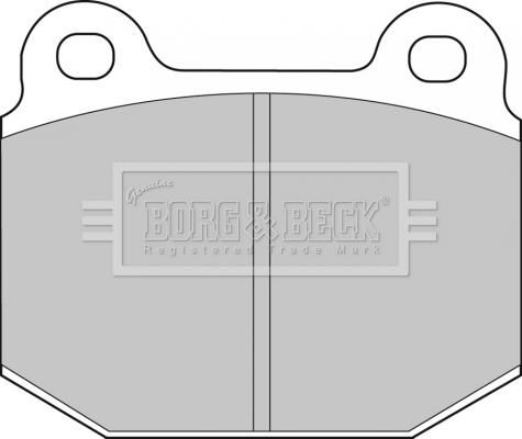 Borg & Beck BBP1005 - Тормозные колодки, дисковые, комплект autodif.ru