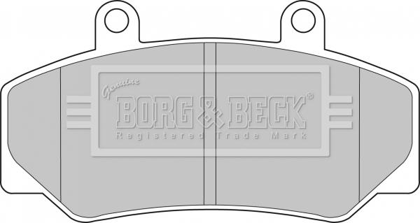Borg & Beck BBP1087 - Тормозные колодки, дисковые, комплект autodif.ru